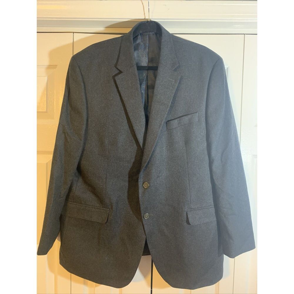 Lauren Ralph Lauren Men's Blazer~Dark Gray Wool /  Cashmere Blend Size‎ 46R